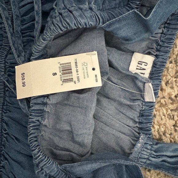 GAP Smocked Tie-Front Mini Dress - Picture 5 of 7